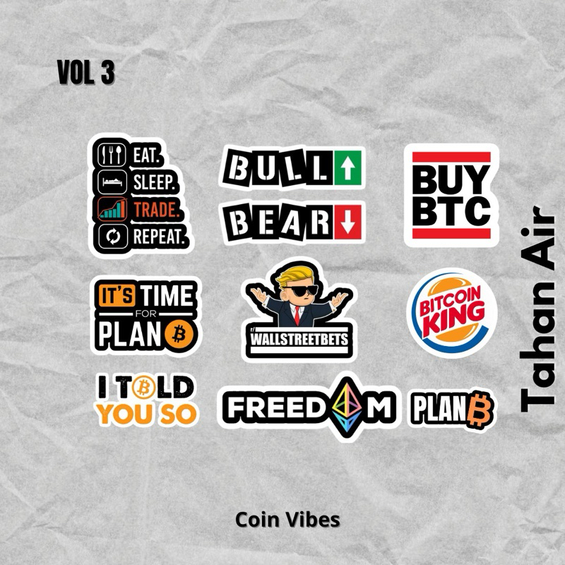 

STIKER BITCOIN | CRYPTO CURRENCY | TAHAN AIR |STIKER VINYL LAPTOP | STIKER HELM | STIKER TUMBLER