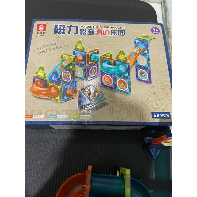 PRELOVED MAINAN ANAK MAGNETIC TILES MARBLE RUN