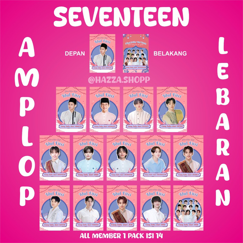 

Amplop Lebaran idul fitri tema Seventeen