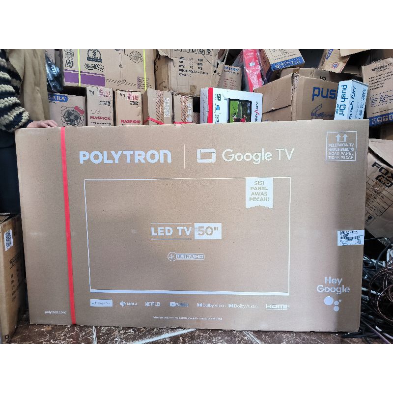 LED tv Polytron 50 inc android google tv/LED TV 50UG