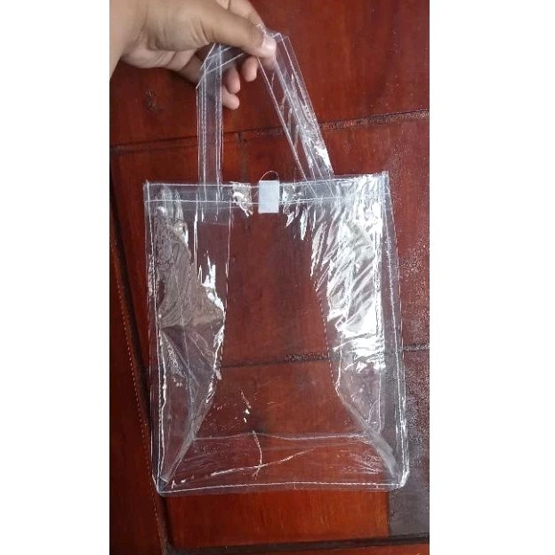 

Tas Parcel || Tas Mika Transparan || Tas PVC || Tas Hampers Idul fitri UK 20P x 25T x 13L