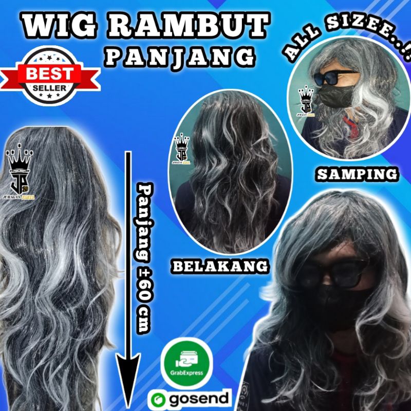 Wig Rambut panjang,Wig Rambut Palsu,Wig rambut Cosplay,Wig Rambut