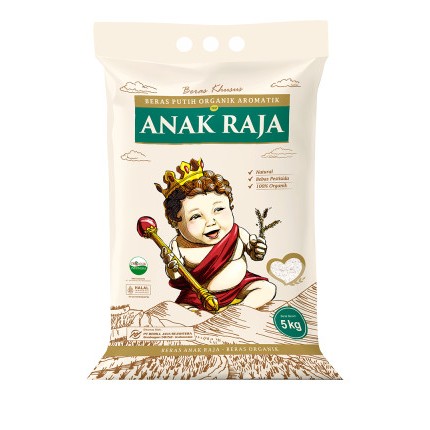 

beras pulen premium organic aromatic anak raja 5 kg