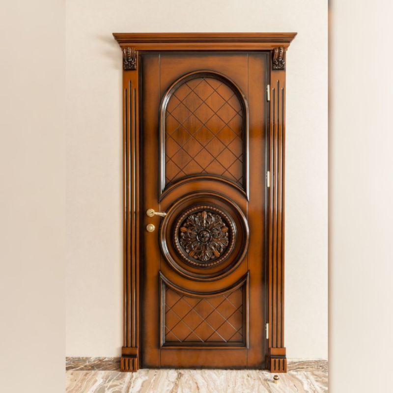 Pintu Ukiran Kamar Tidur Kayu Jati TPK PERHUTANI