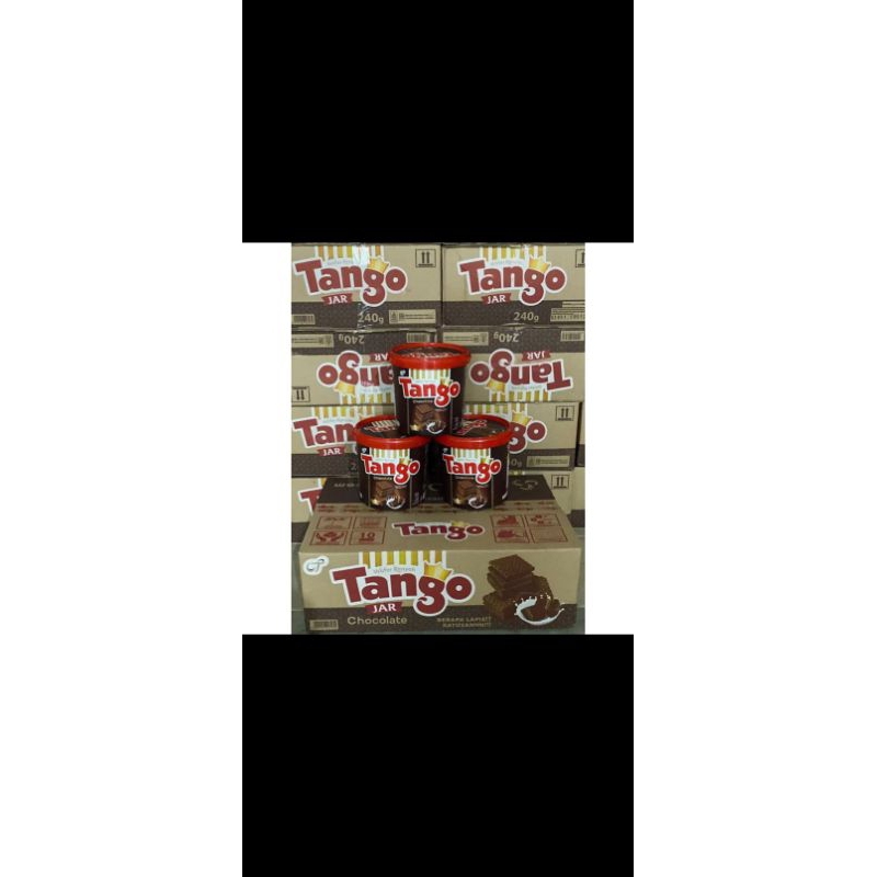 

(1 Dus isi 6 Toples) Tango Wafer Renya Ember Jar Coklat 240gr Termurah