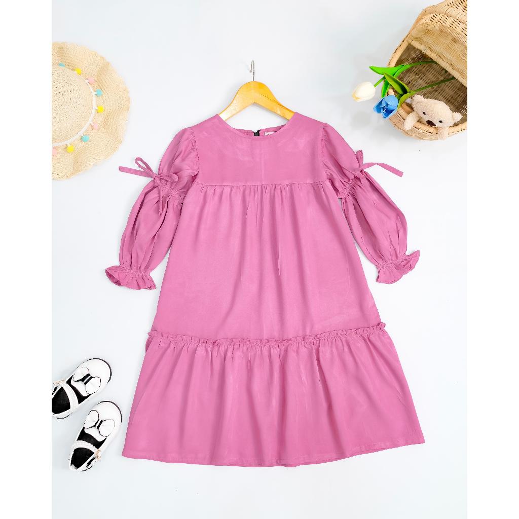 GAMIS KALUNA // gamis rayon / gamis anak / gamis polos / baju anak muslim / baju anak