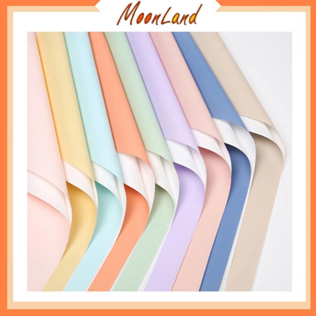 

Flower Wrapping Bi Color White Cellophane Waterproof Kertas Buket Bunga KB6121