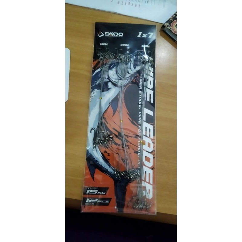 leader wire daido isi 12 rangkaiaan jadi untuk pancing laut neklin