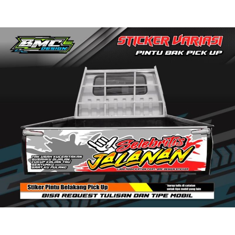 STIKER DECAL PINTU BELAKANG L300