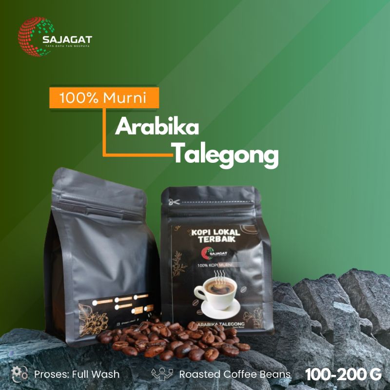 

Biji Kopi Arabika Talegong Garut Jawa Barat Roast bean coffee Sajagat Roastry 100gr. kopi berkualitas harga murah kopi enak kopi arabika mendunia premium quality sajagat