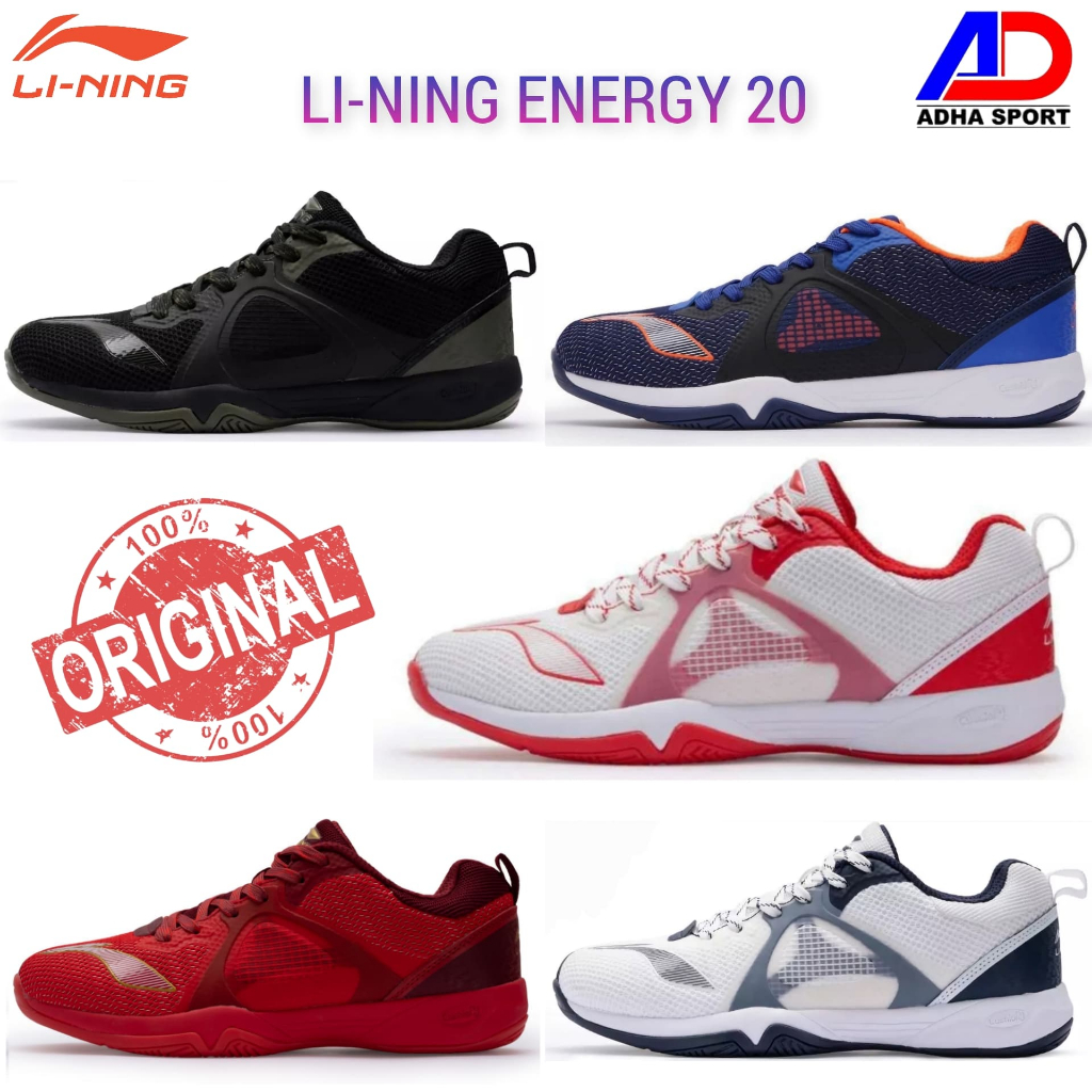 Sepatu Badminton Lining Energy 20 Sepatu Bulutangkis Original Adha Sport