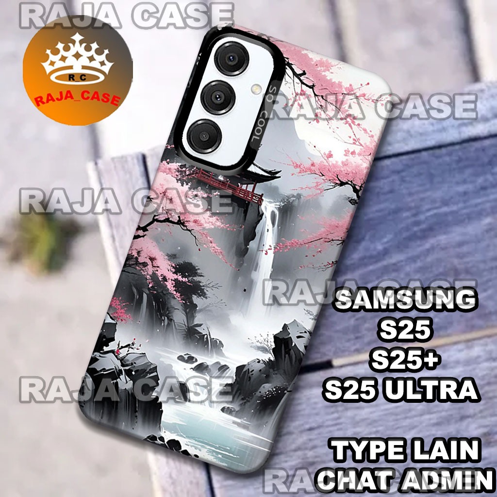 (RC15) Case hp Samsung S25 - Samsung S25 Plus - Samsung S25 Ultra/Motif Pemandangan/case hologram Sa