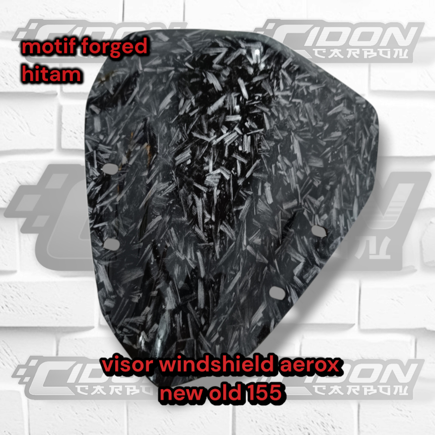 visor windshield aerox 155 new old aerox baru lama carbon wtp forged hitam