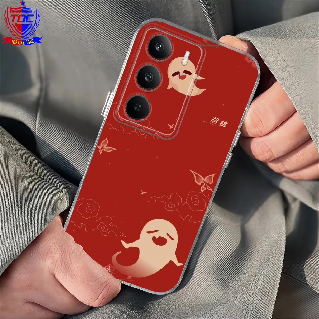 CASE REALME C75 - Casing REALME C75 Terbaru [ ANIME CEWE HU TAO ] Clear Case - Case Hp - Case Mewah 