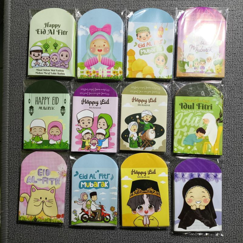 

Amplop Lebaran ESTETIK 7x11cm sekali lipat isi 10