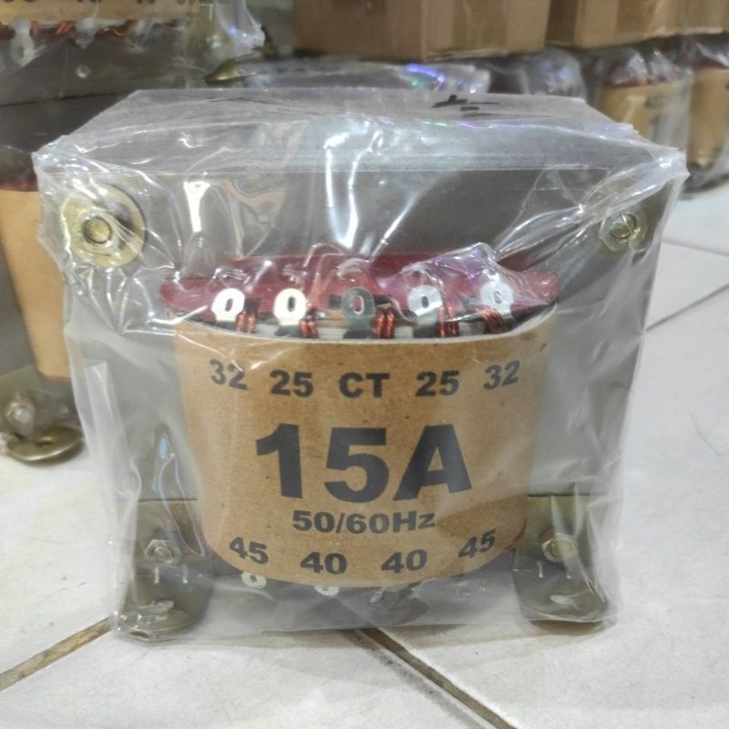Trafo Bell 15a CT 45v Extra 500ma CT 12v 15v 18v Trafo 15A CT 45v