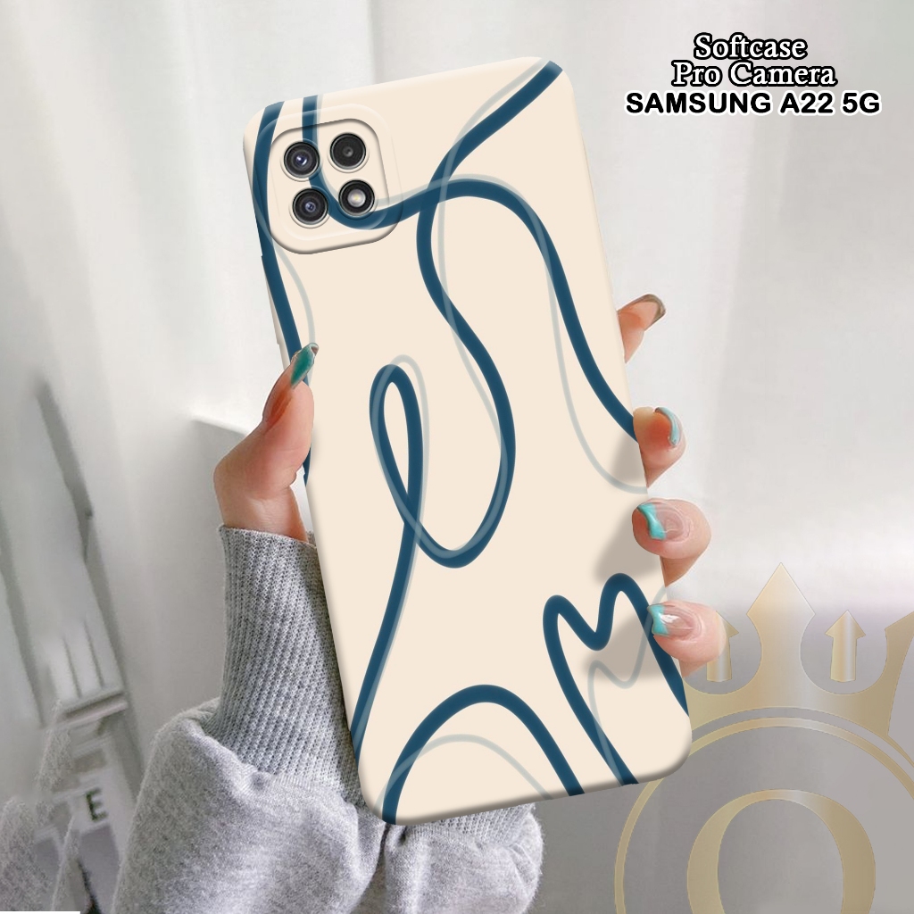 Softcase Samsung Galaxy A22 5G - ORORA - Casing Samsung Galaxy A22 5G - Motif case Abstrak - softcas