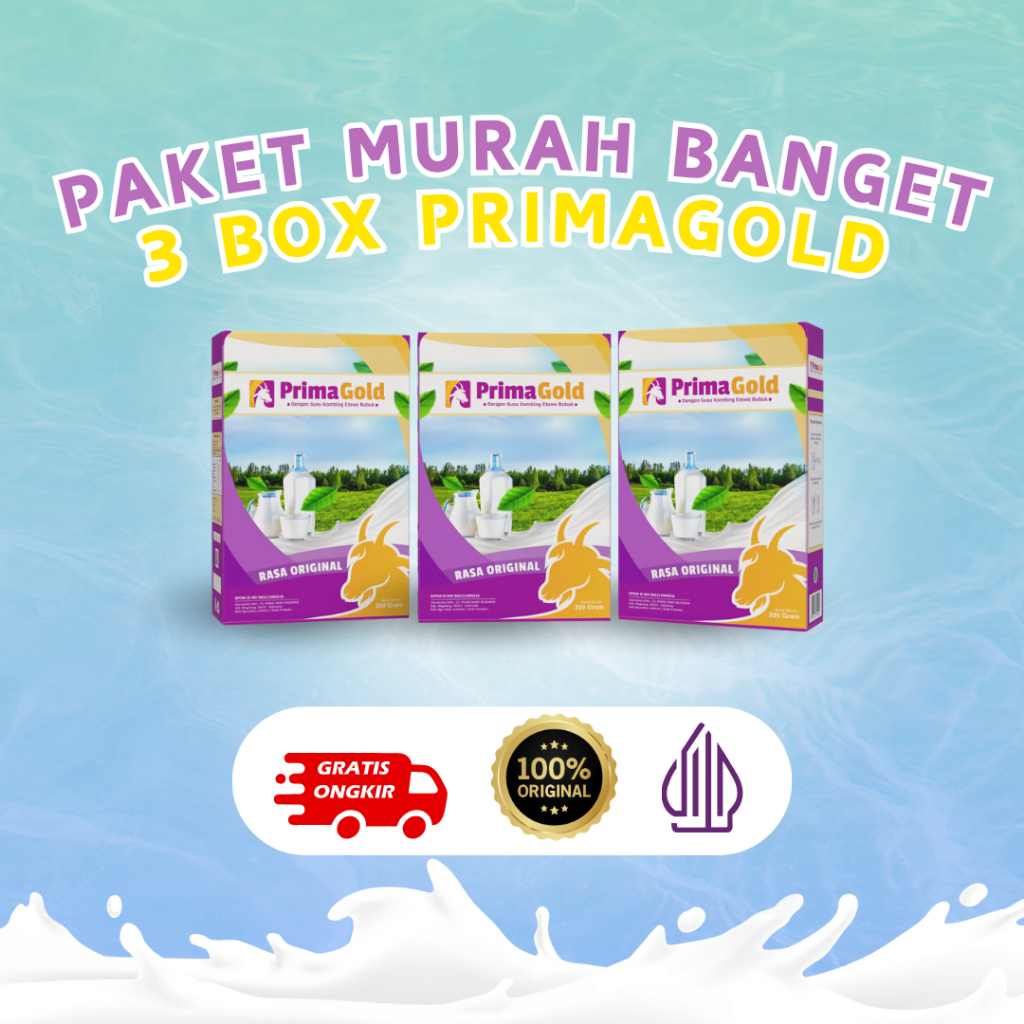 

SUSU KESEHATAN PRIMAGOLD- PAKET 3 BOX