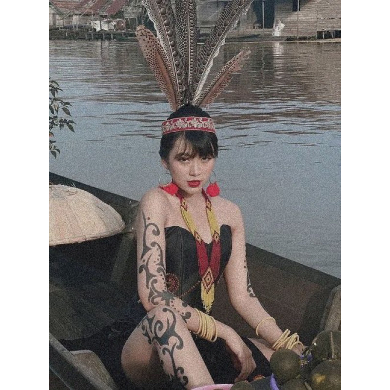 KALUNG MANIK DAYAK - AKSESORIES KALUNG DAYAK