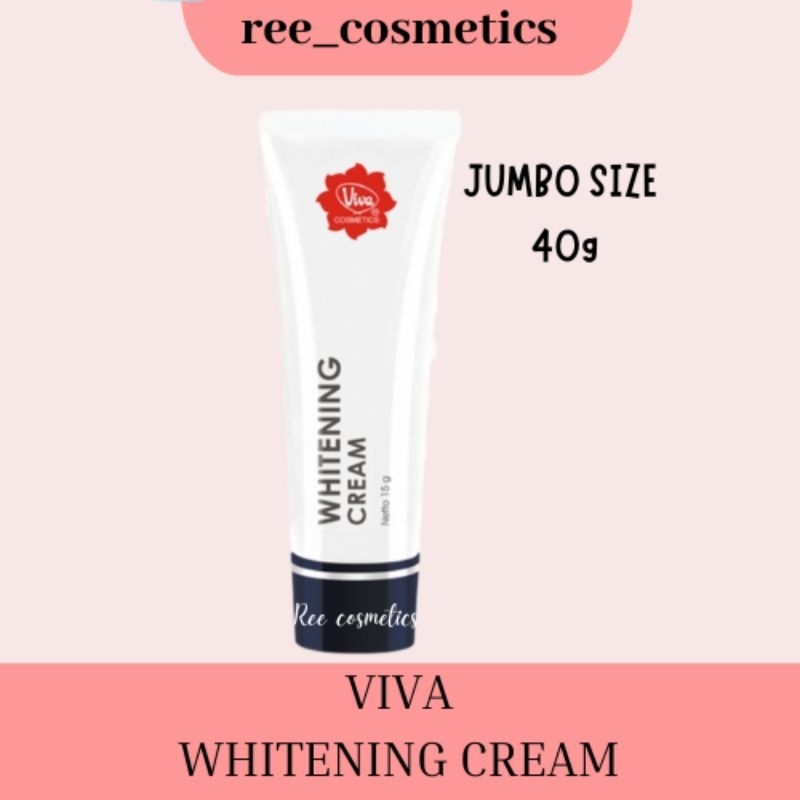 [JUMBO SIZE] VIVA Whitening Cream Flek 40g | Cream Wajah Untuk Flek dan Noda Hitam