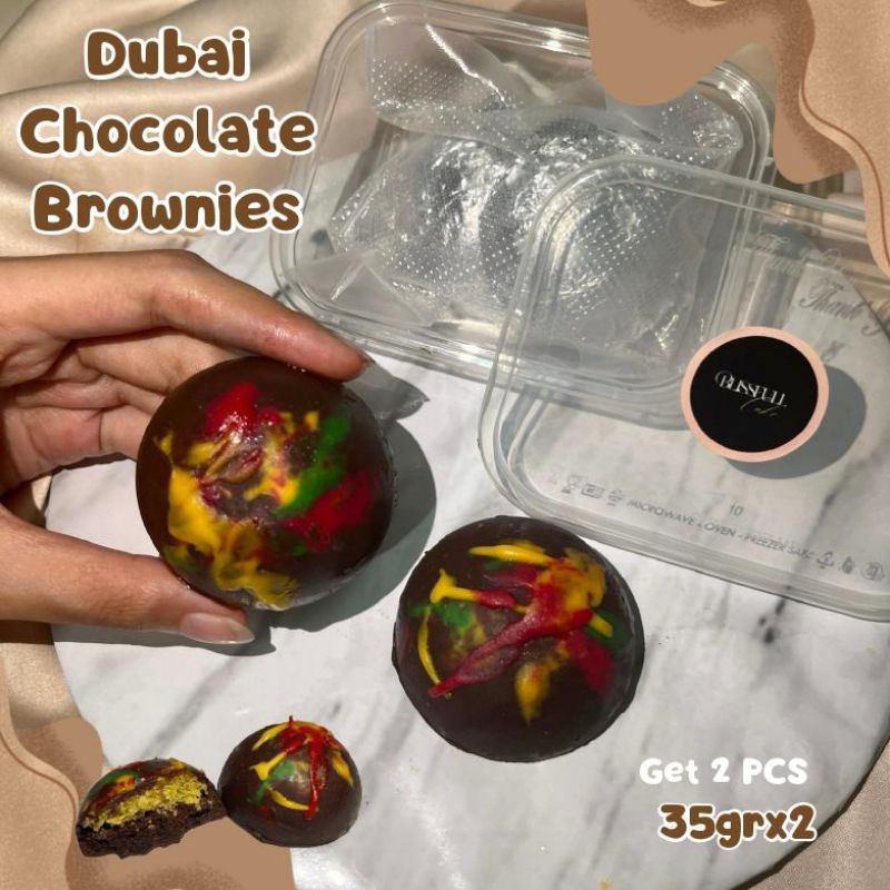 

dubai Chocolate brownies 4 pcs