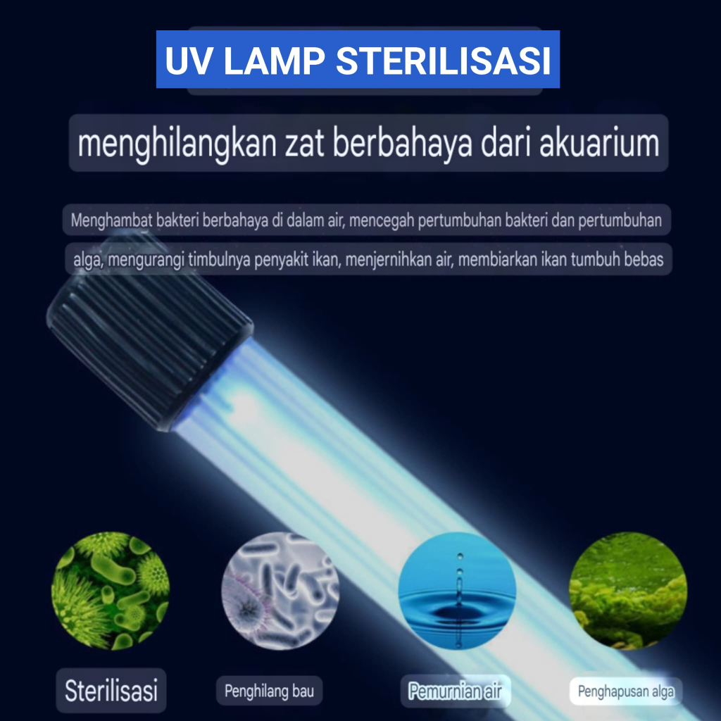Uv lamp Aquazen 5 watt penjernih air aquarium