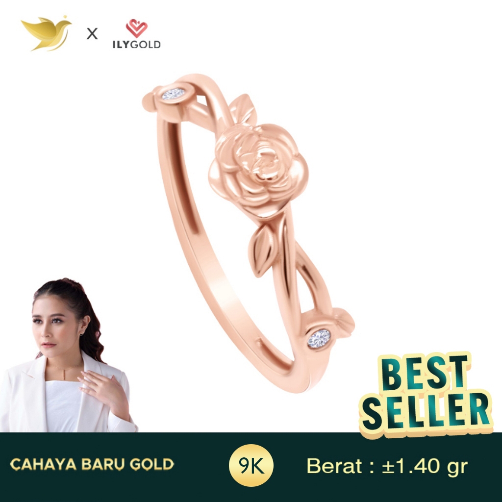 ILY GOLD RING SERIES LOVE LETTER 9K