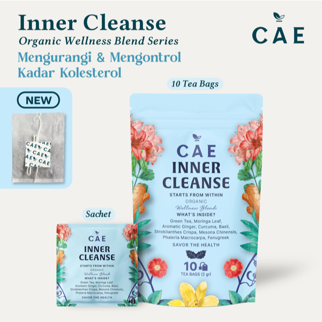 

INNER CLEANSE | Green Tea Grass Jelly Mahkota Dewa Keji Beling Aromatic Ginger Moringa Curcuma Basil Fenugreek Premium