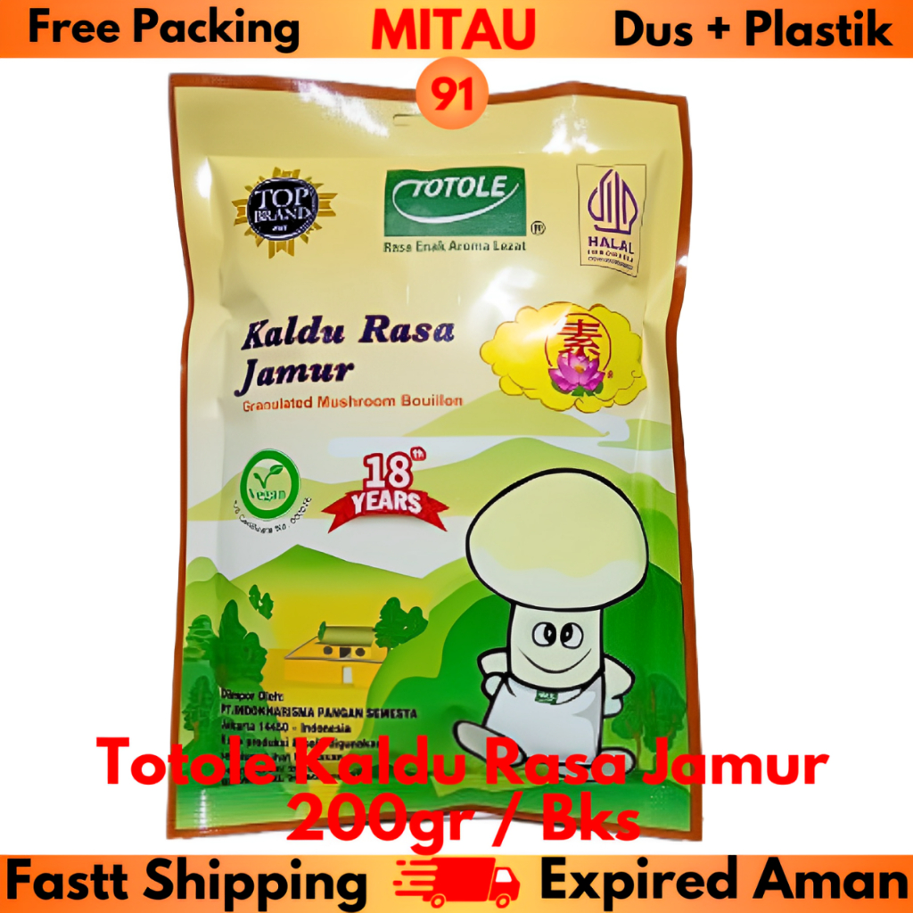 

Totole Kaldu Rasa Jamur 200gr / Bungkus Beli 5 Bks Lebih Murah