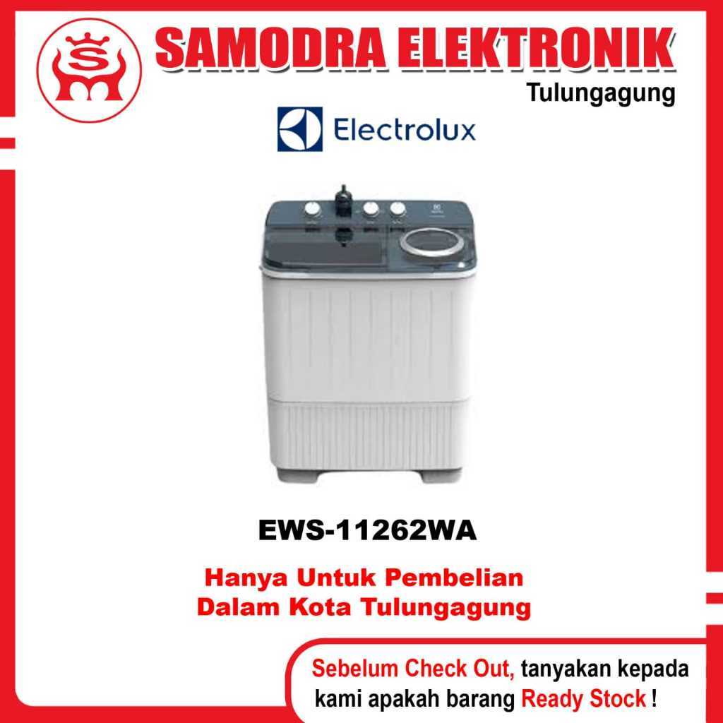 Mesin Cuci ELECTROLUX EWS-11262WA | Mesin Cuci Electrolux 2 Tabung 10 Kg Electrolux