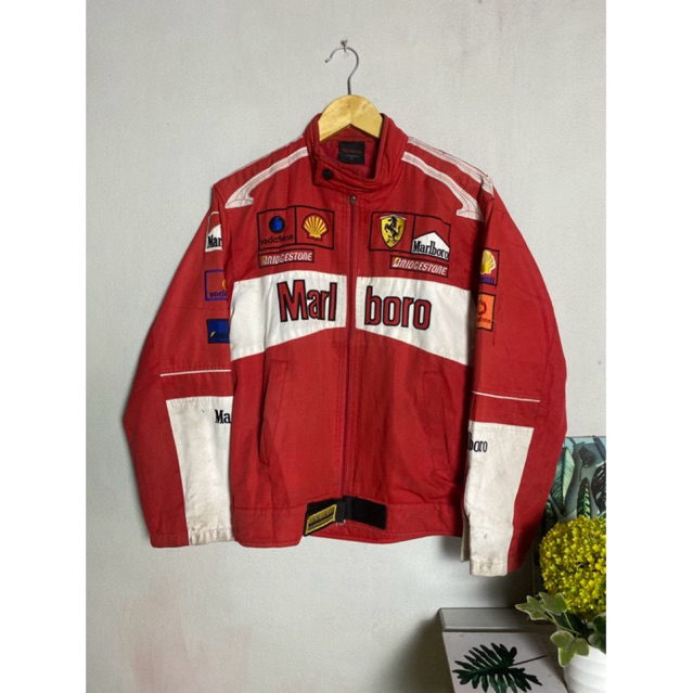 90’s FERRARI X MARLBORO michael schumacher Rare Blouson Full Zip Up Jacket