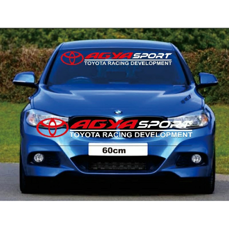 sticker AGYA SPORT. sticker kaca mobil