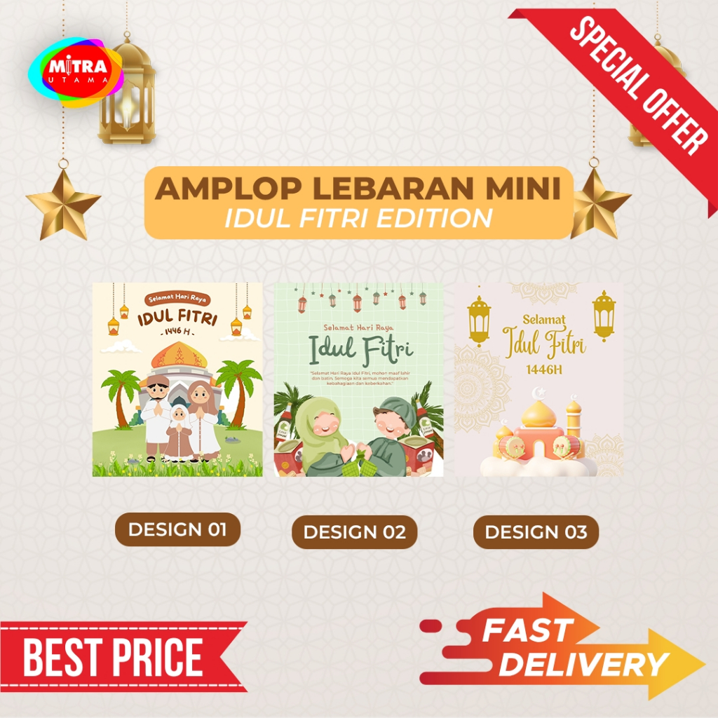 

Amplop Idul Fitri Premium Mini | Amplop Lebaran Custom | Amplop THR Permium Quality | Amplop Lebaran