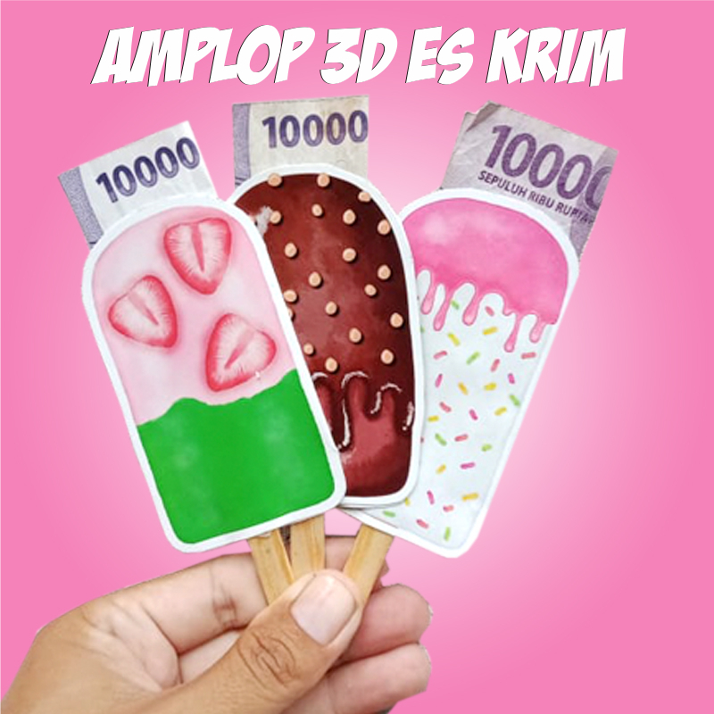 

Amplop Lebaran Ice Cream 2025 / Angpau THR Unik / Amplop Lebaran. Idul Fitri 2025 / Amplop Ice Cream / Es Krim Viral