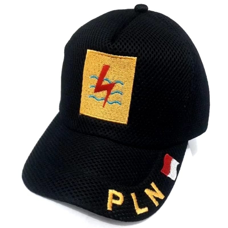 TOPI PLN // TOPI LAPANGAN PLN BORDIR PREMIUM
