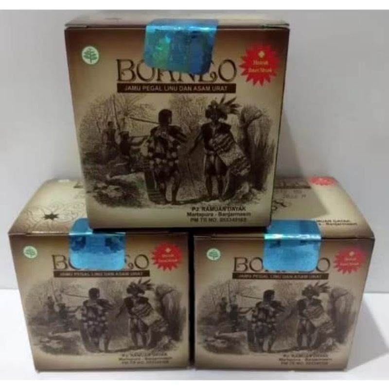 BORNEO KAPSUL ASAM URAT ASLI , SUPLEMEN HERBAL NYERI SENDI DAN PENGAPURAN TULANG ORIGINAL