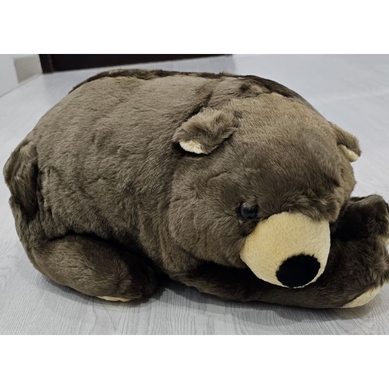 SPRING AIR FLUFFY SLEEPY BEAR / STUFF ANIMAL DOLL / BONEKA BERUANG COKLAT