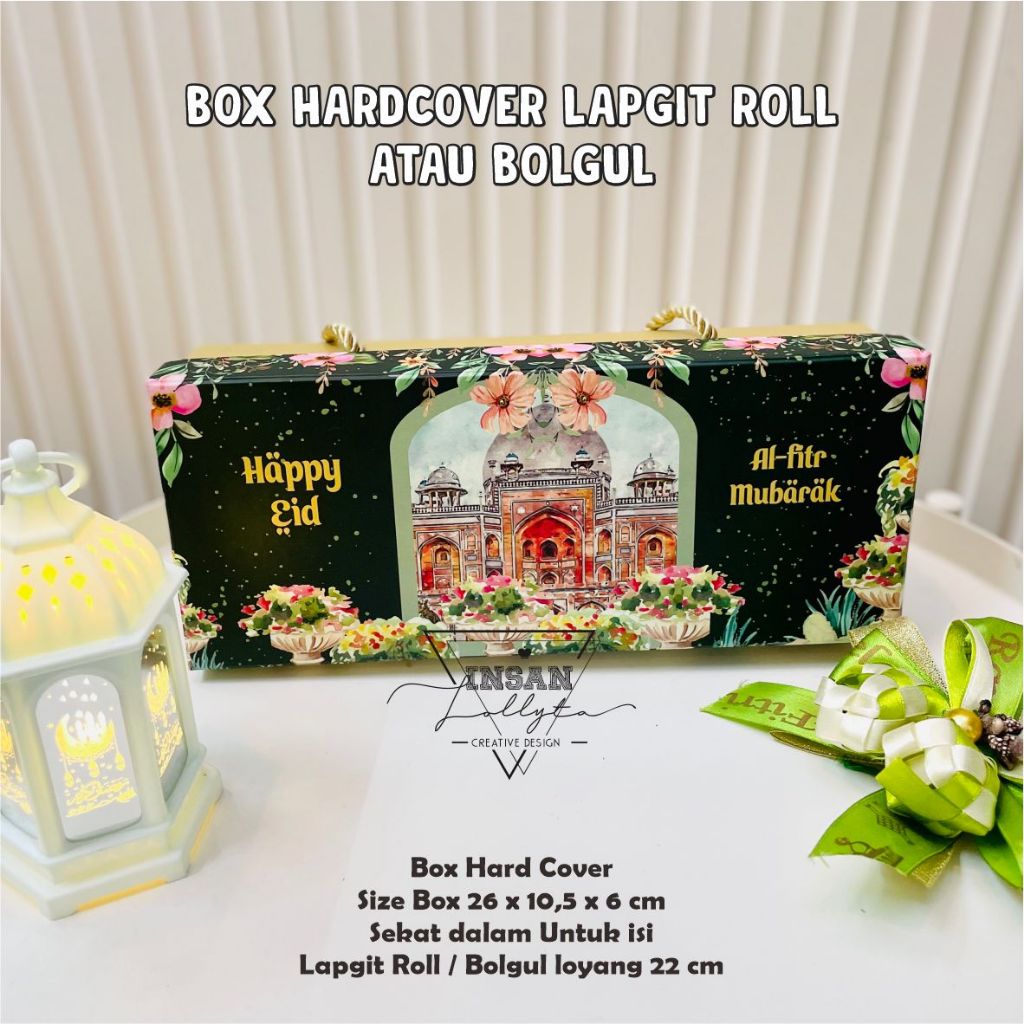 

Box Hardcover EID Idul Fitri / kotak Hard cover lapgit Roll / Bolgul