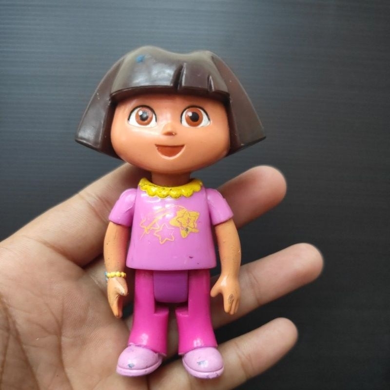 2003 Mattel/Viacom DORA "Dora the Explorer" 3.5" PVC Figure/Cake Topper