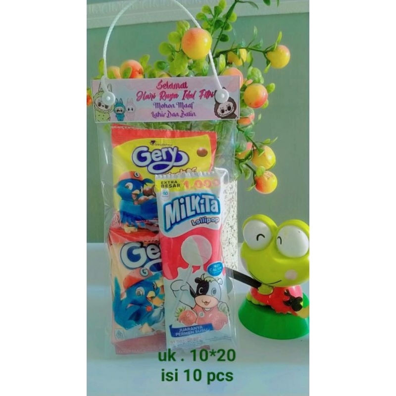 

(10pcs) Amplop Lebaran 2025 Plastik Snack bingkisan IDUL FITRI/ Labubu / plastik snack lebaran / amplop IDUL FITRI ukuran 10*20 cm