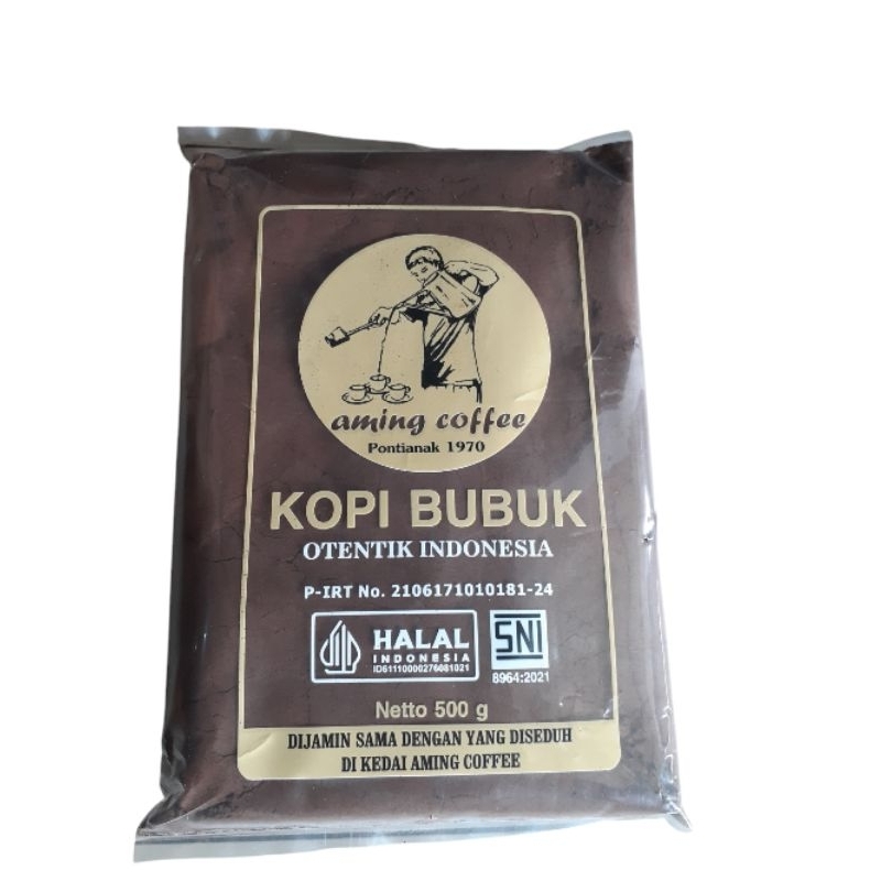 

Aming Bubuk Kopi khas Pontianak 500gr