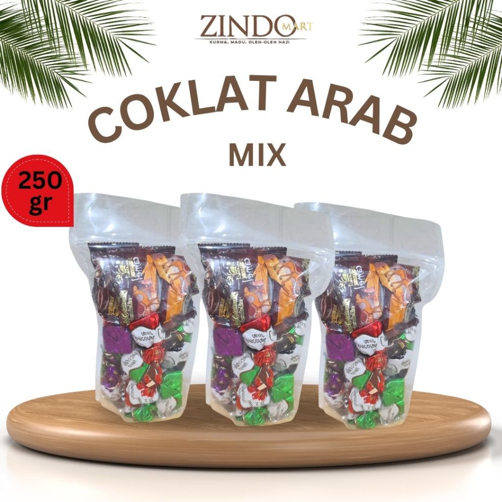 

COKLAT ARAB MIX VIVA 250 GR / KEMASAN POUCH