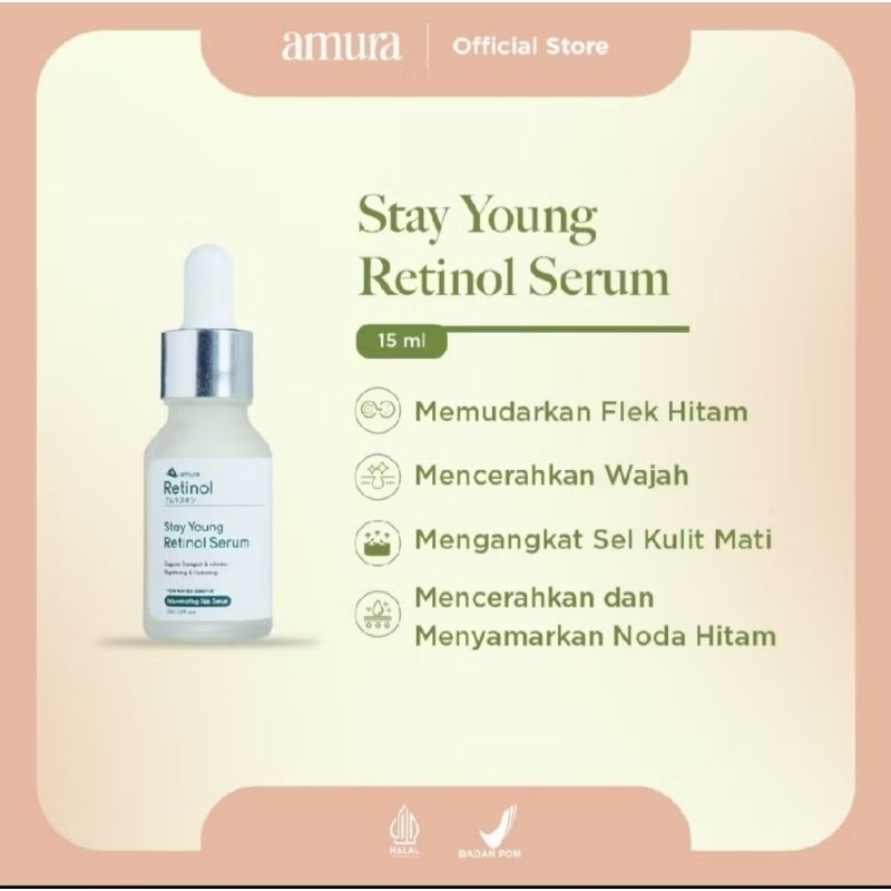 Amura Retinol Serum - Atasi Flek Hitam & Kerutan