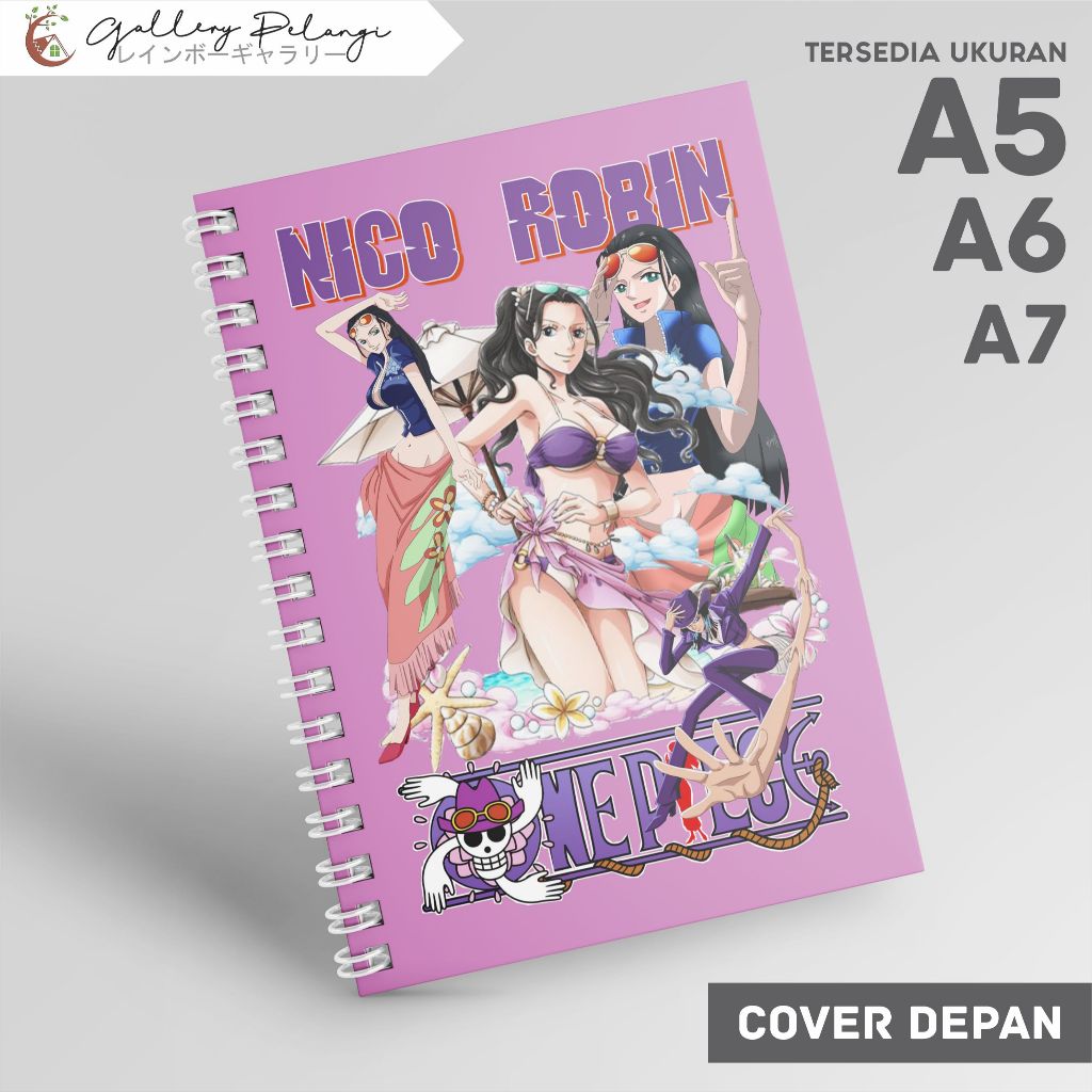 

Notebook Spiral A5 A6 A7 Japan Anime One Piece Nico Robin