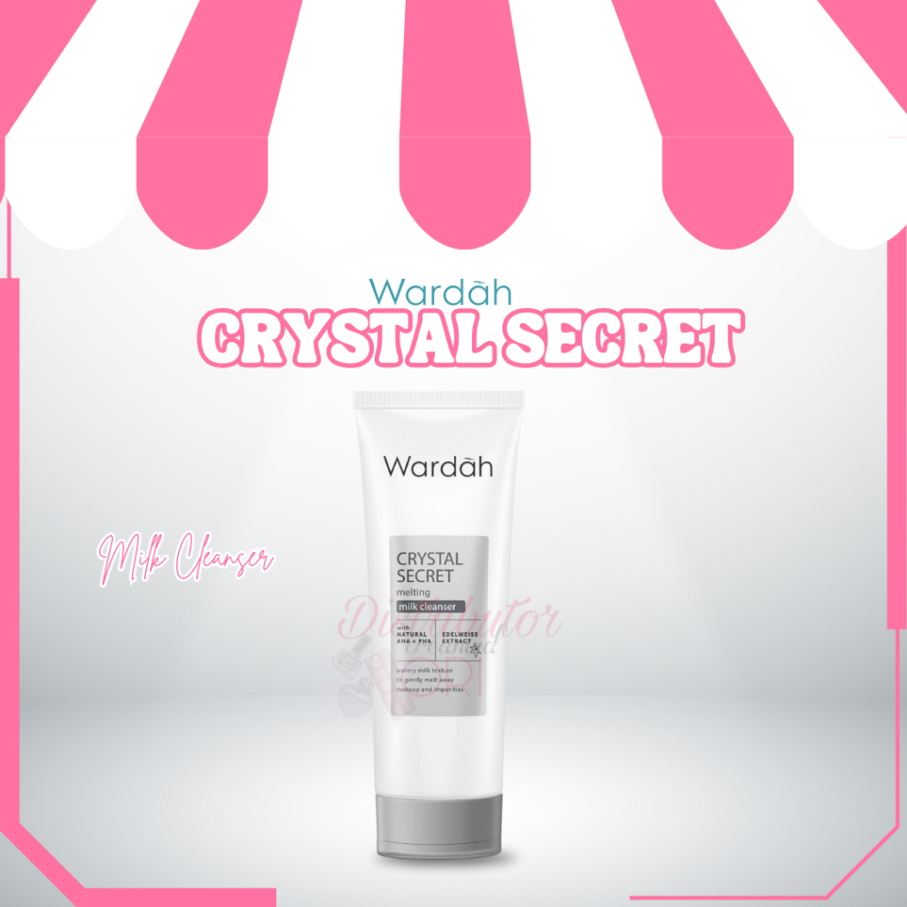 Wardah Crystal Secret Melting Milk Cleanser - Pembersih Wajah dengan Natural AHA+PHA 100ML
