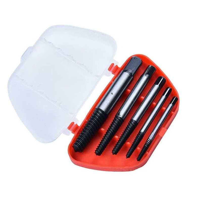 COD- Kodenki Tap Balik Set 5 Pcs Screw Extractor Buka Baut Patah - Tap Pembuat Ulir Baut