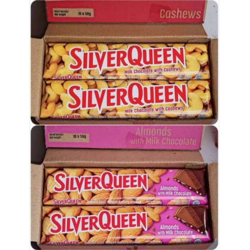 

PROMO SILVERQUEEN varian CASHEWS dan ALMOND 55gr