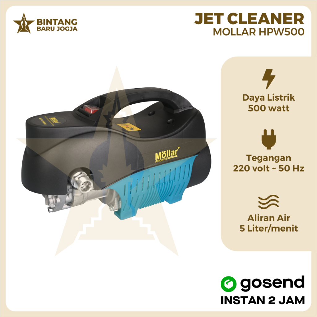 MOLLAR Jet Cleaner HPW 500 Jet Cleaner Cuci Motor Mobil