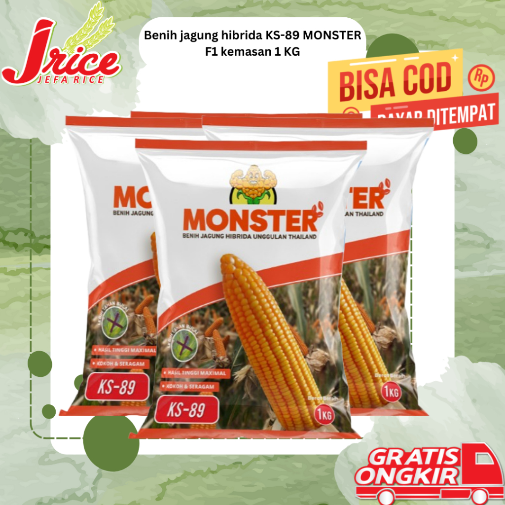 BENIH JAGUNG HIBRIDA KS-89 MONSTER F1 BIBIT JAGUNG UNGGUL 1 KG