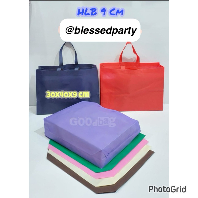 

12 pcs Spunbon Warna Goodiebag Paperbag Hampers Event Ulang Tahun Seminar